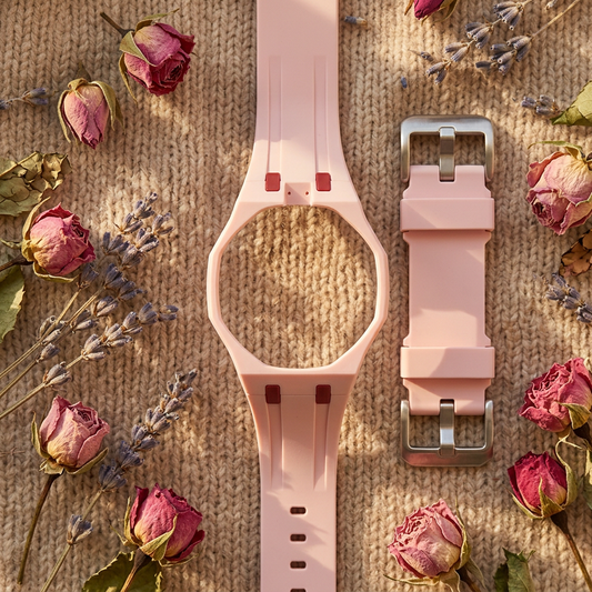 Bracelet + boîtier de conversion pour montre de poche — Rose clair