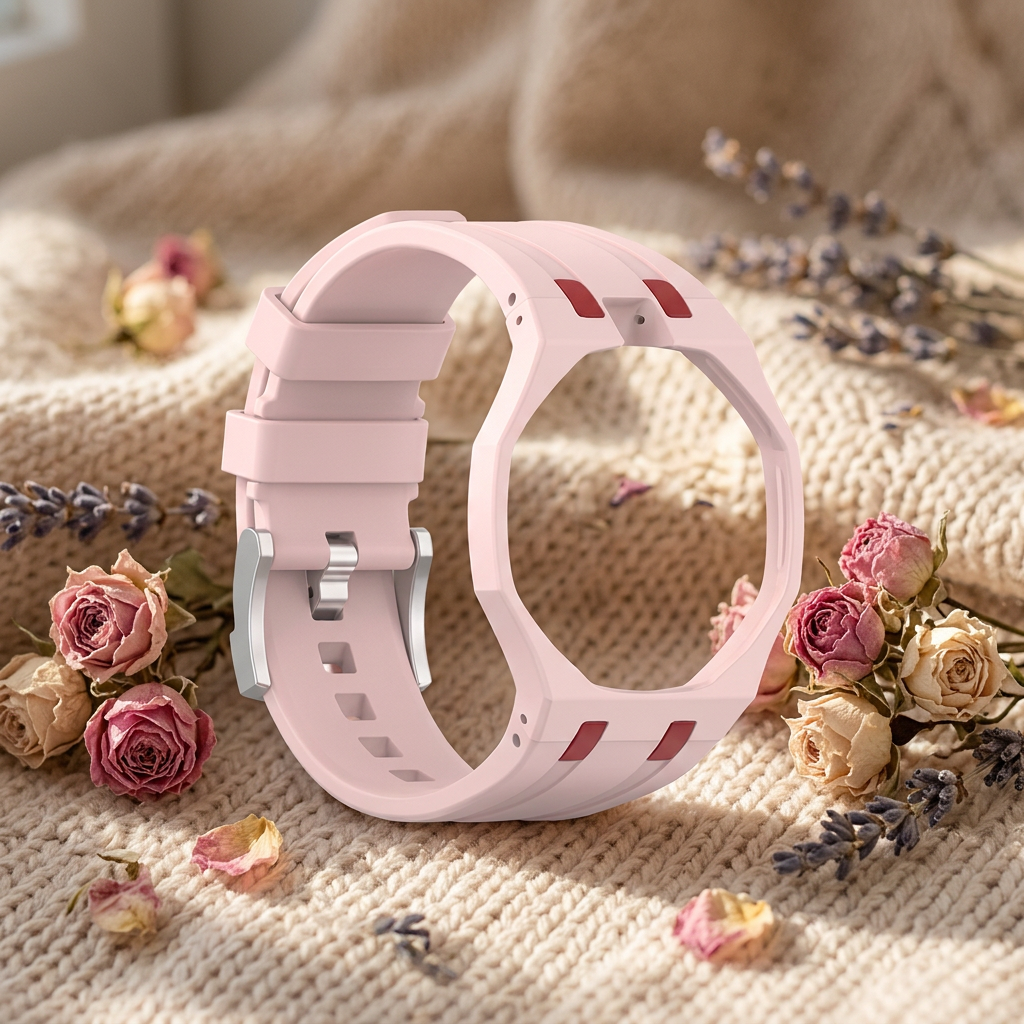 Bracelet + boîtier de conversion pour montre de poche — Rose clair