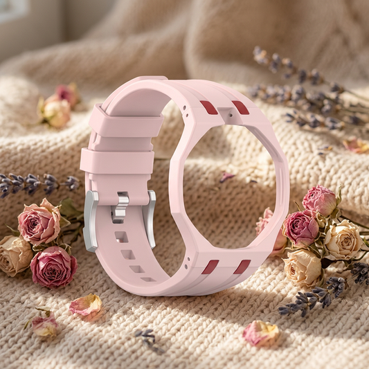 Bracelet + boîtier de conversion pour montre de poche — Rose clair