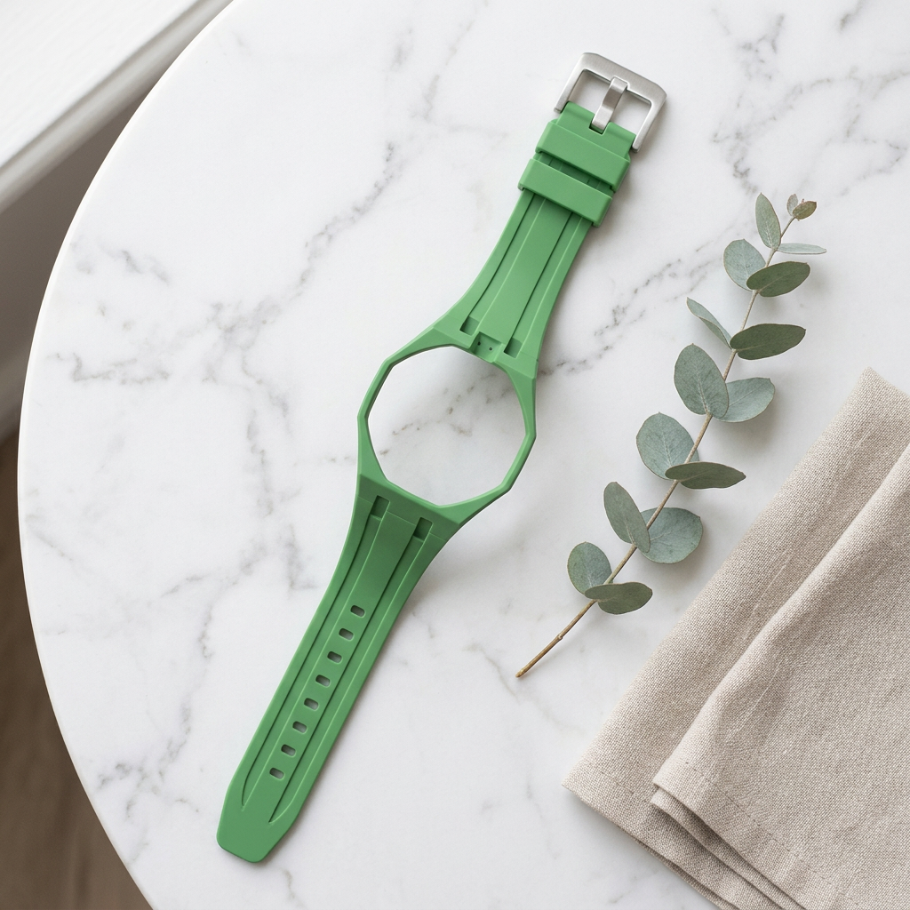 Bracelet + boîtier de conversion pour montre de poche — Vert